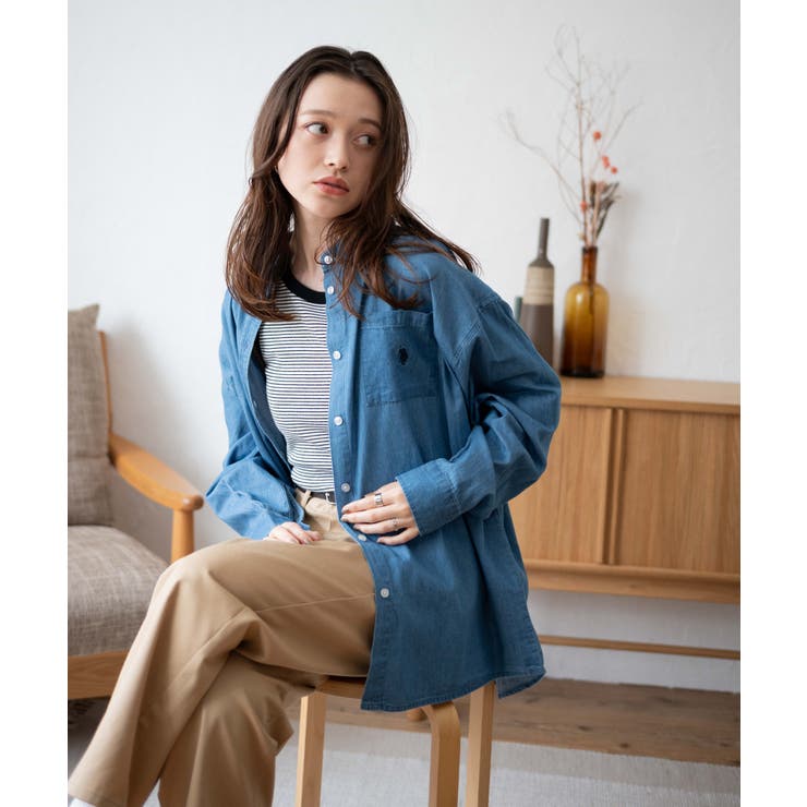 USPOLOBIGシャツ | WEGO【WOMEN】 | 詳細画像37 