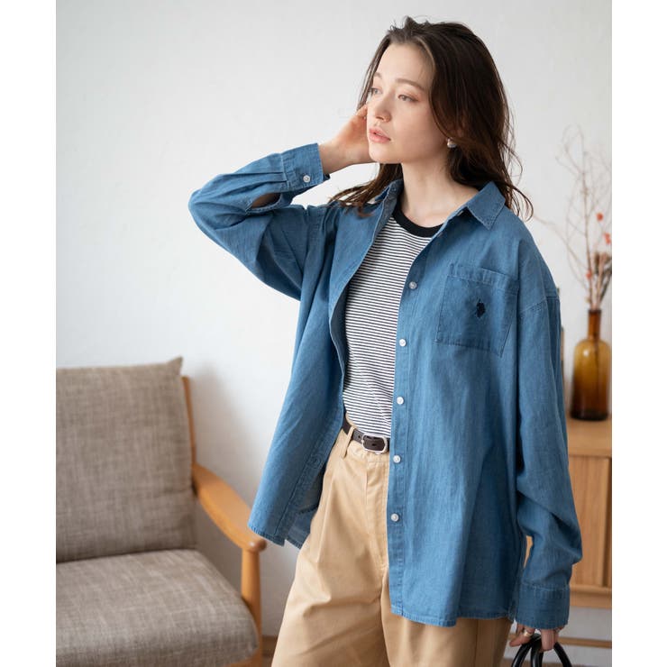 デニム中濃色 | USPOLOBIGシャツ | WEGO【WOMEN】