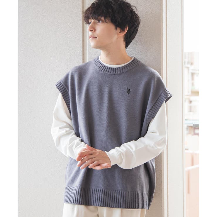 別注 Uspolo ルーズニットベスト 品番 Wg Wego Men ウィゴー のメンズファッション 通販 Shoplist ショップリスト