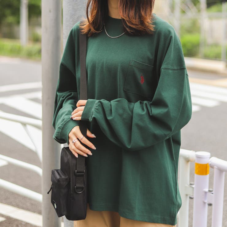 別注 USPOLO  ワンポイント刺繍BIGロンTシャツ[品番：WG010082449]｜WEGO【WOMEN】（ウィゴー）のレディースファッション通販｜SHOPLIST（ショップリスト）