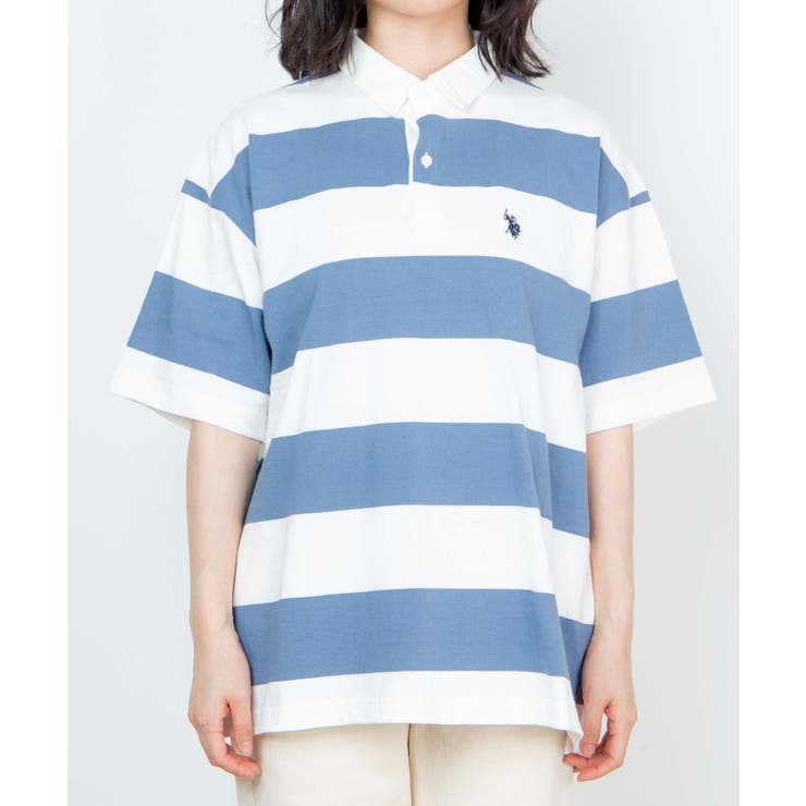 USPOLOボーダーラガーシャツ [品番：WG010079102]｜WEGO【WOMEN