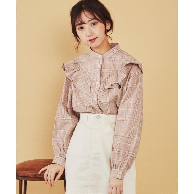 USPOLOフロントフリルブラウス[品番：WG010078549]｜WEGO【WOMEN