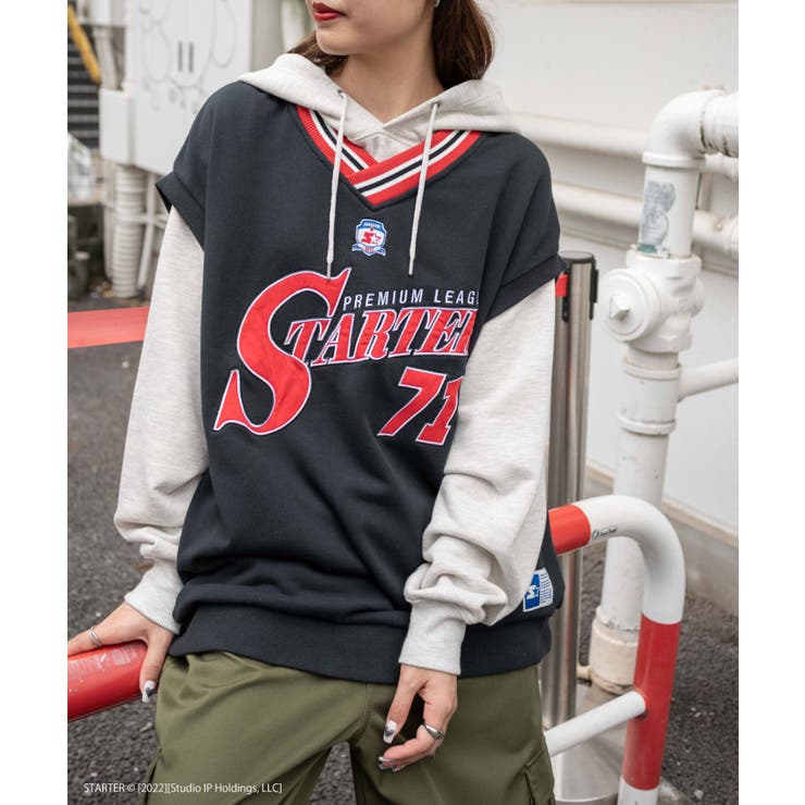 別注 STARTER ラインリブベスト[品番：WG010085652]｜WEGO【WOMEN 