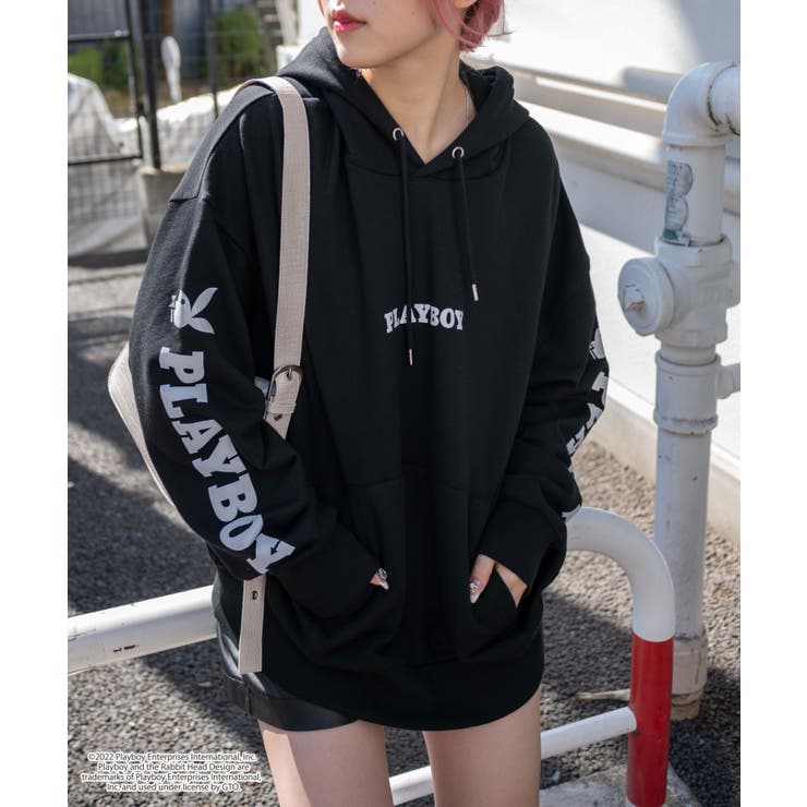 別注 PLAYBOY BIGロゴプルパーカ[品番：WG010086199]｜WEGO