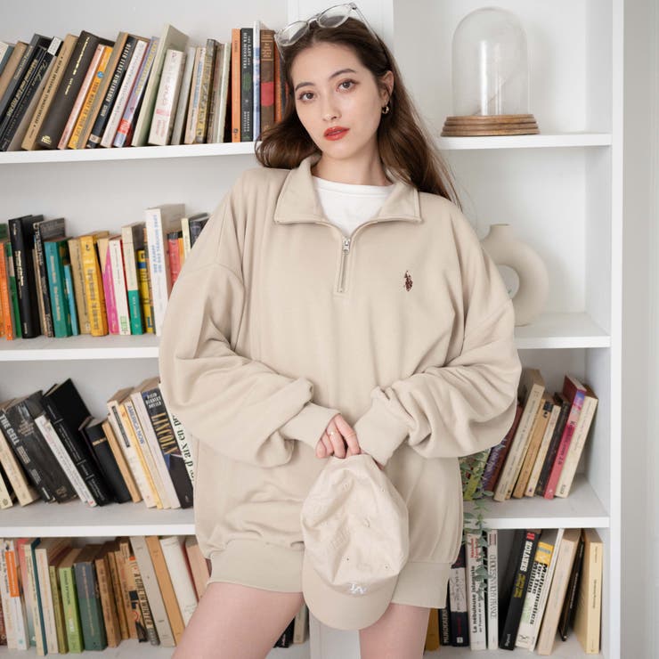 別注 USPOLO ハーフジップスウェット[品番：WG010085278]｜WEGO