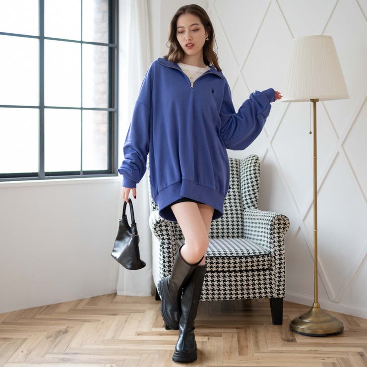 別注 USPOLO ハーフジップスウェット[品番：WG010085278]｜WEGO【WOMEN