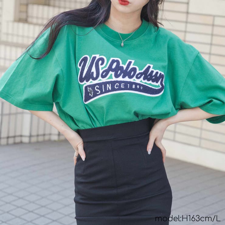 別注 USPOLO サガラロゴ刺繍BIGTシャツ[品番：WG010083760]｜WEGO