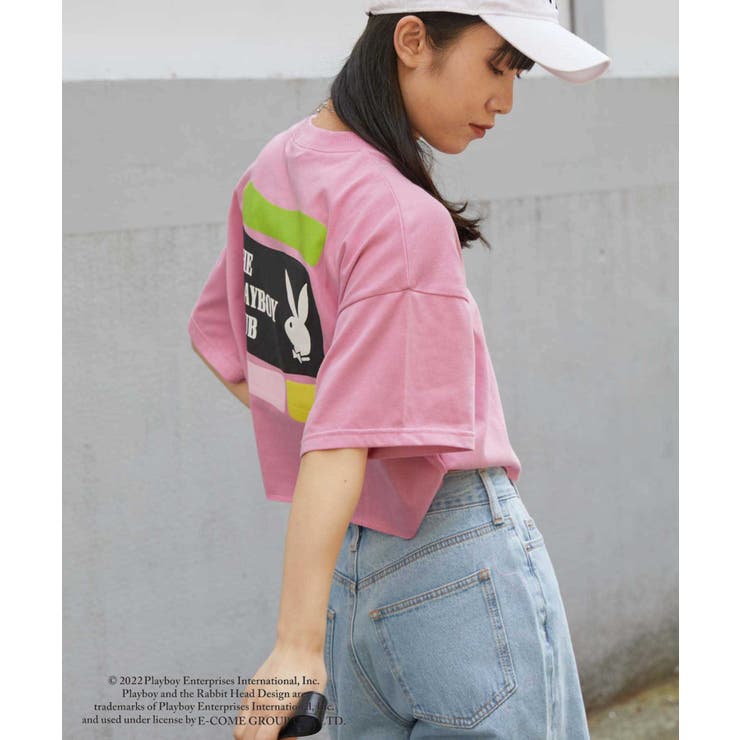 PLAYBOYバックプリントショートTシャツ[品番：WG010084200]｜WEGO【WOMEN】（ウィゴー）のレディースファッション通販｜SHOPLIST（ショップリスト）