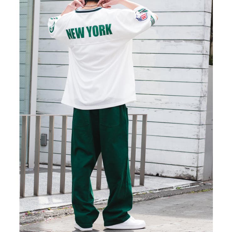 別注 NFL チームロゴゲームシャツ 韓国 韓国ファッション ストリート系