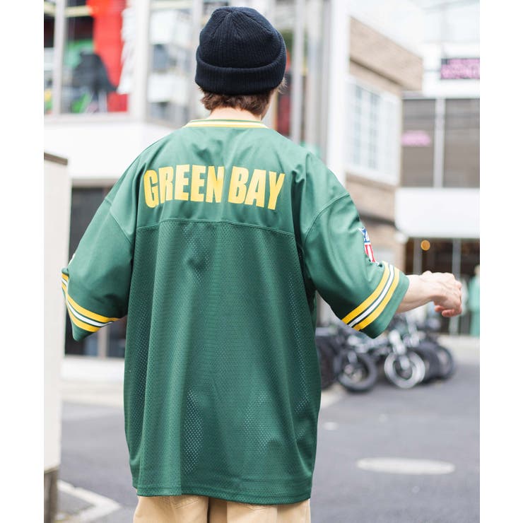 別注 NFL チームロゴゲームシャツ 韓国 韓国ファッション ストリート系 