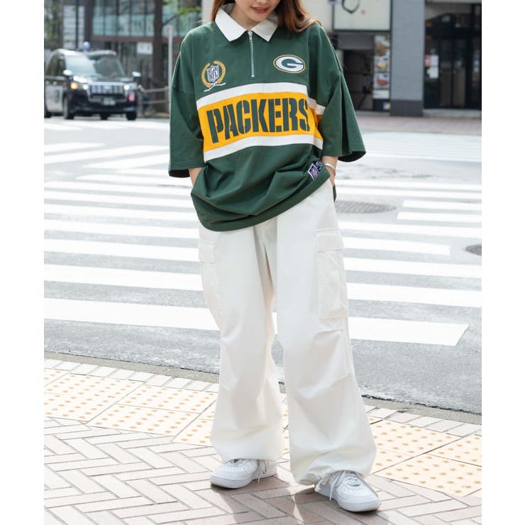 別注 NFL チームロゴハーフZIPシャツ[品番：WG010084442]｜WEGO
