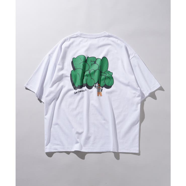 柄1 | 別注ベンデイビスバックグラフィックTシャツ レディース メンズ | WEGO【WOMEN】
