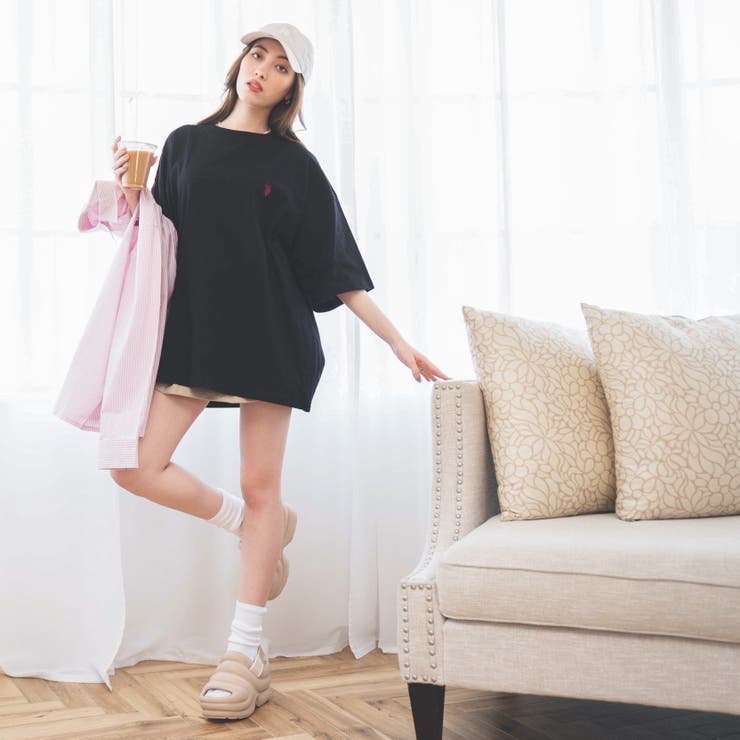 別注USPOLOヘビーウエイトBIGTシャツ Tシャツ半袖 オーバーサイズ | WEGO【WOMEN】 | 詳細画像5 