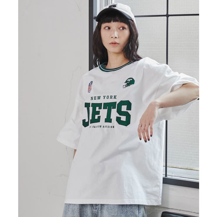 別注 NFL ラインリブ刺繍Tシャツ[品番：WG010087733]｜WEGO