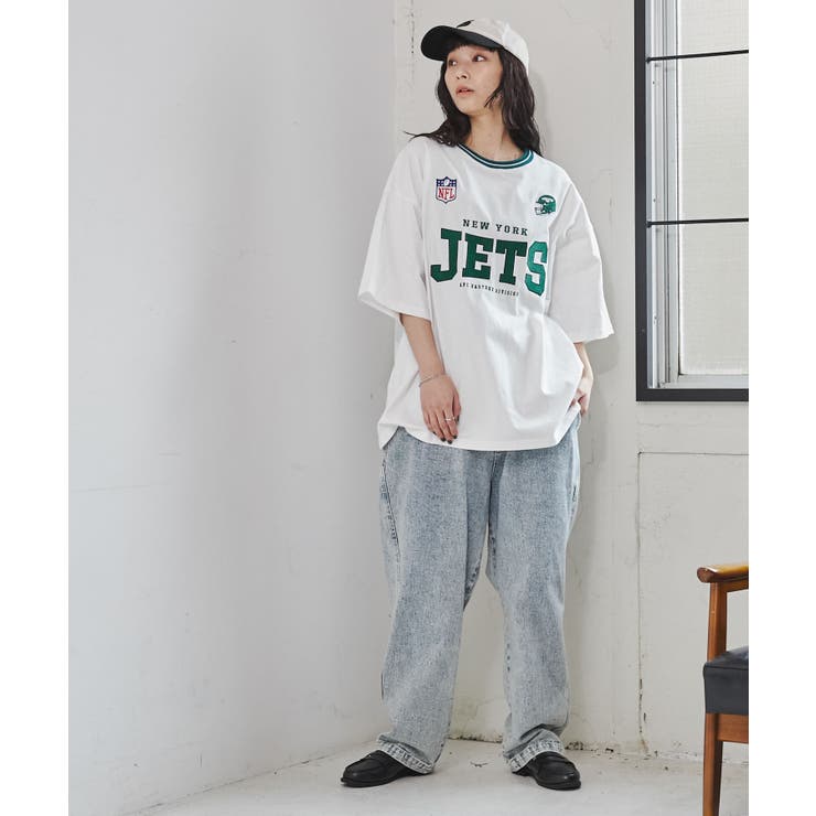 別注 NFL ラインリブ刺繍Tシャツ[品番：WG010087733]｜WEGO【WOMEN