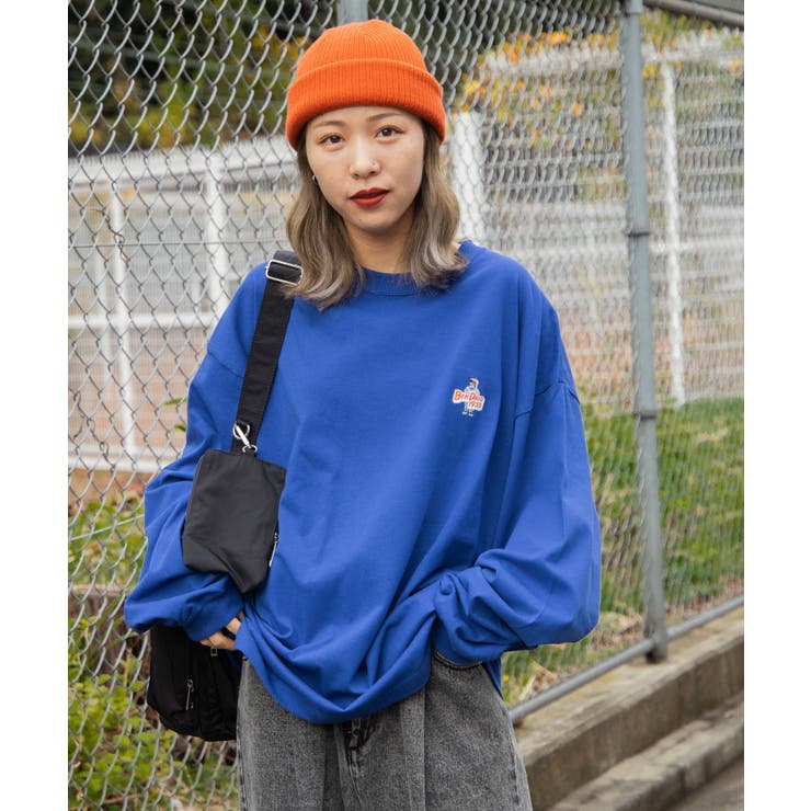 別注ベンデイビスワンポイント刺繍ロンT 韓国  韓国ファッション[品番：WG010086498]｜WEGO【MEN】（ウィゴー）のメンズファッション通販｜SHOPLIST（ショップリスト）