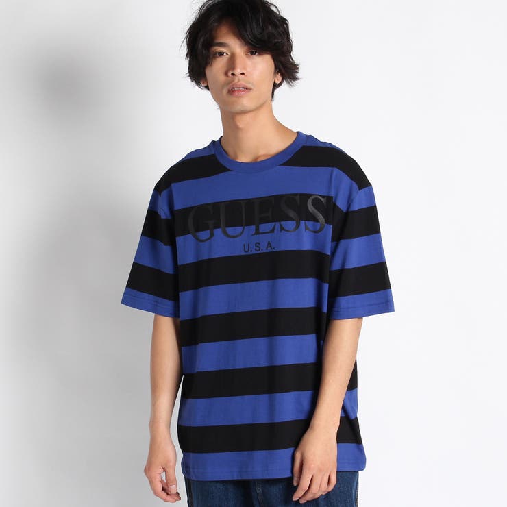 guess コレクション ボーダー t シャツ