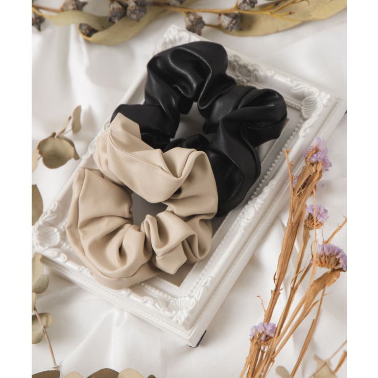 柄1 | 【WEB限定】フェイクレザーシュシュ | WEGO【WOMEN】