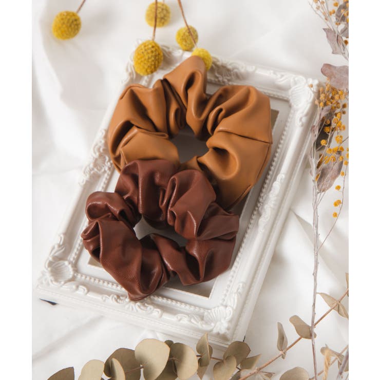 柄2 | 【WEB限定】フェイクレザーシュシュ | WEGO【WOMEN】