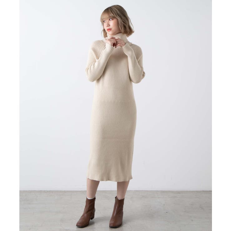タートルニットワンピース Mown10 L5050 品番 Wg Wego Women ウィゴー のレディースファッション通販 Shoplist ショップリスト