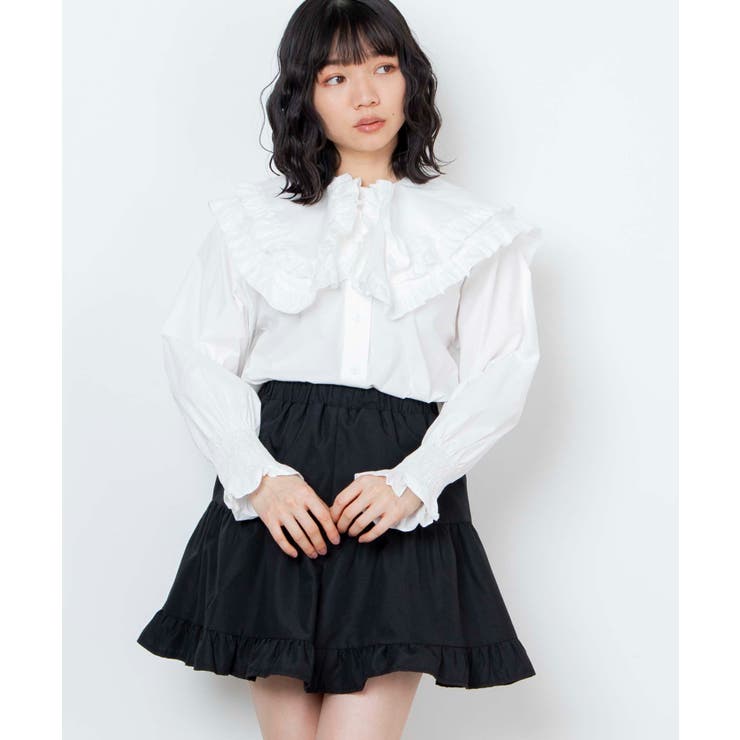 ビッグカラーブラウス Mo21sp01 L0003 品番 Wg Wego Women ウィゴー のレディースファッション通販 Shoplist ショップリスト
