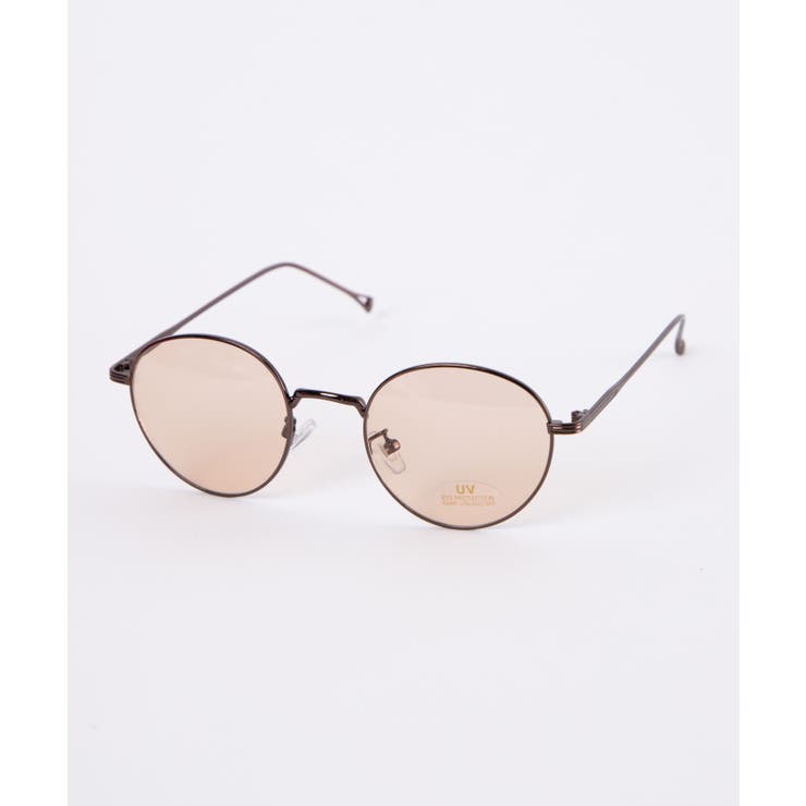 ブラウン | メタルボストンカラーレンズ MT20SM04-MG2338 | WEGO【MEN】