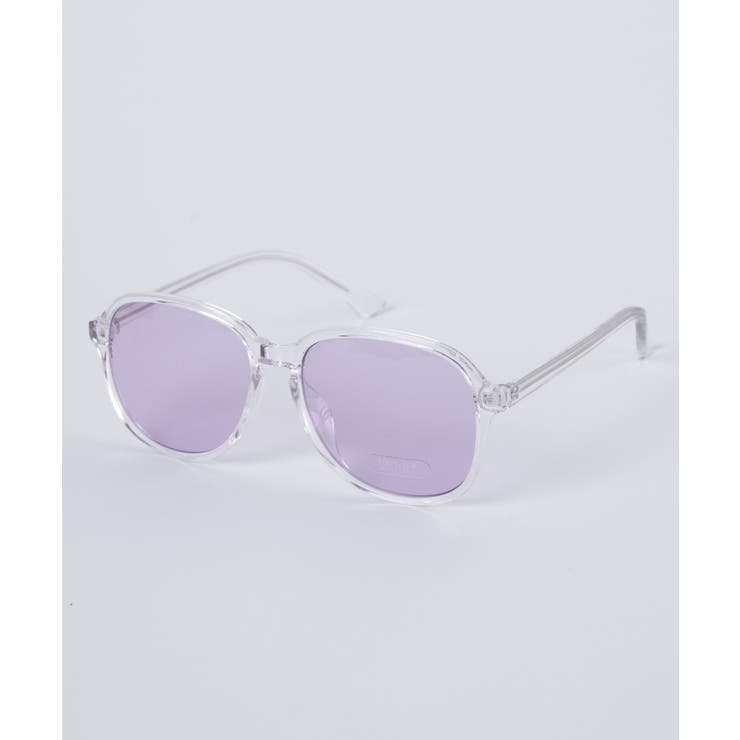 パープル | スクウェアクリアフレーム MT20SM04-MG3142 | WEGO【MEN】