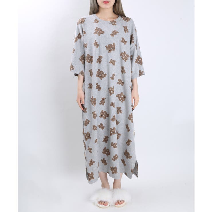 WC】クマ柄ビッグTワンピ[品番：WG010079992]｜WEGO【WOMEN