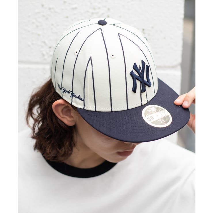 ホワイト×ストライプ(柄2) | NEWERA LP 59FIFTY | WEGO【MEN】