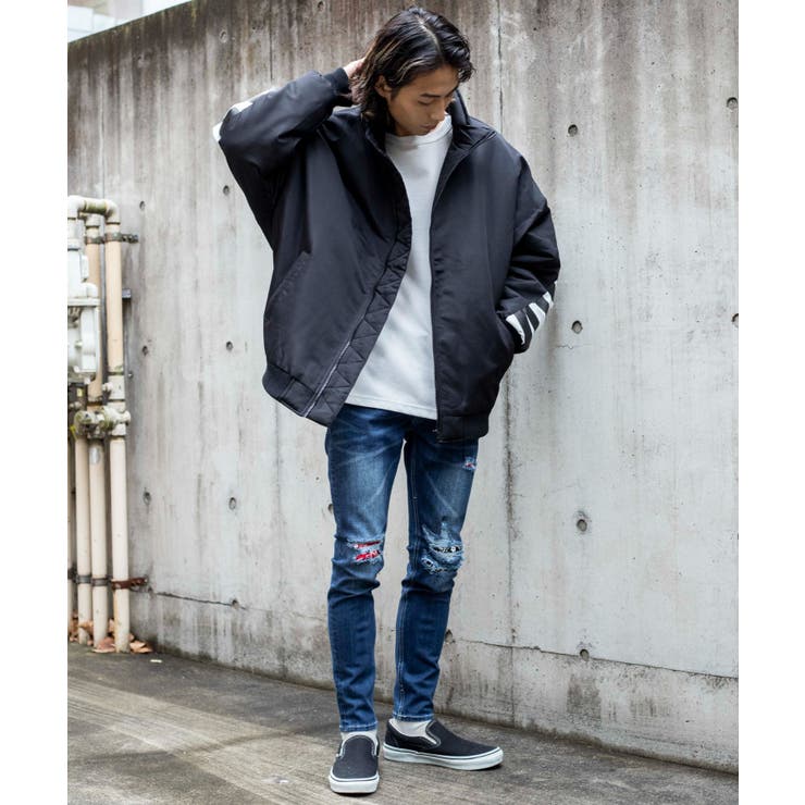 【WEB限定】ラインボンバージャケット N20-327-39D | WEGO【MEN】 | 詳細画像3 