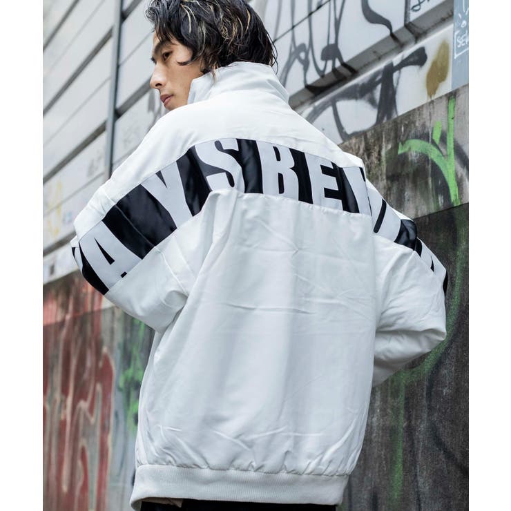 ホワイト | 【WEB限定】ラインボンバージャケット N20-327-39D | WEGO【MEN】