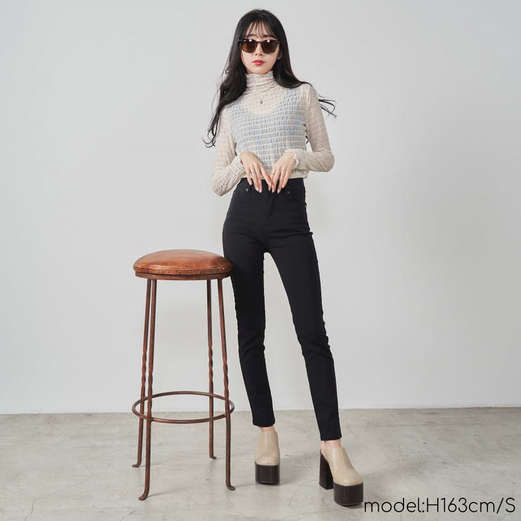 ハイウエストツイルスキニー レディース  春[品番：WG010088055]｜WEGO【WOMEN】（ウィゴー）のレディースファッション通販｜SHOPLIST（ショップリスト）