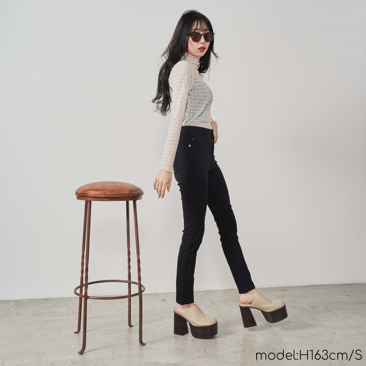 ハイウエストツイルスキニー レディース  春[品番：WG010088055]｜WEGO【WOMEN】（ウィゴー）のレディースファッション通販｜SHOPLIST（ショップリスト）