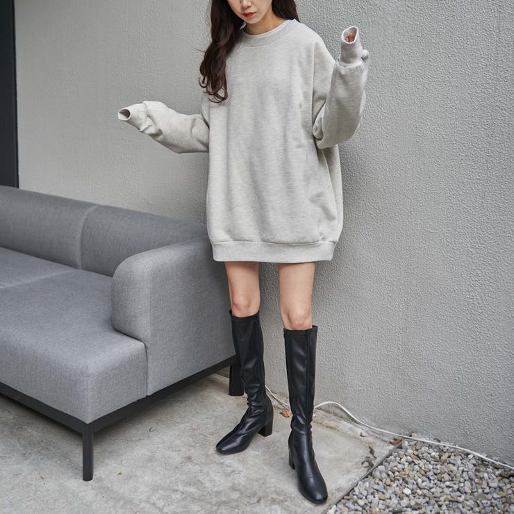 ストレッチロングヒールブーツ レディース 冬[品番：WG010088057