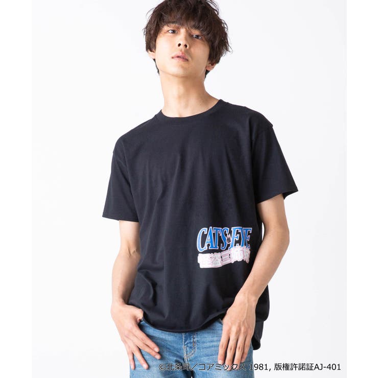 キャッツ・アイコラボバックプリントTEE 韓国 韓国ファッション
