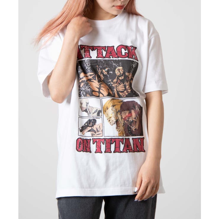 進撃の巨人×SiMコラボTシャツ 韓国 韓国ファッション ストリート