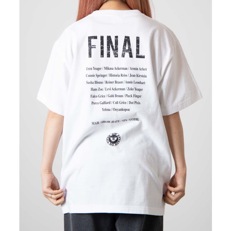進撃の巨人×SiMコラボTシャツ 韓国 韓国ファッション ストリート系