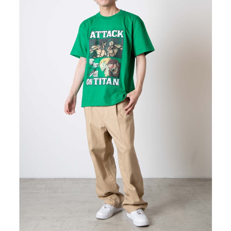 進撃の巨人×SiMコラボTシャツ 韓国 韓国ファッション ストリート系