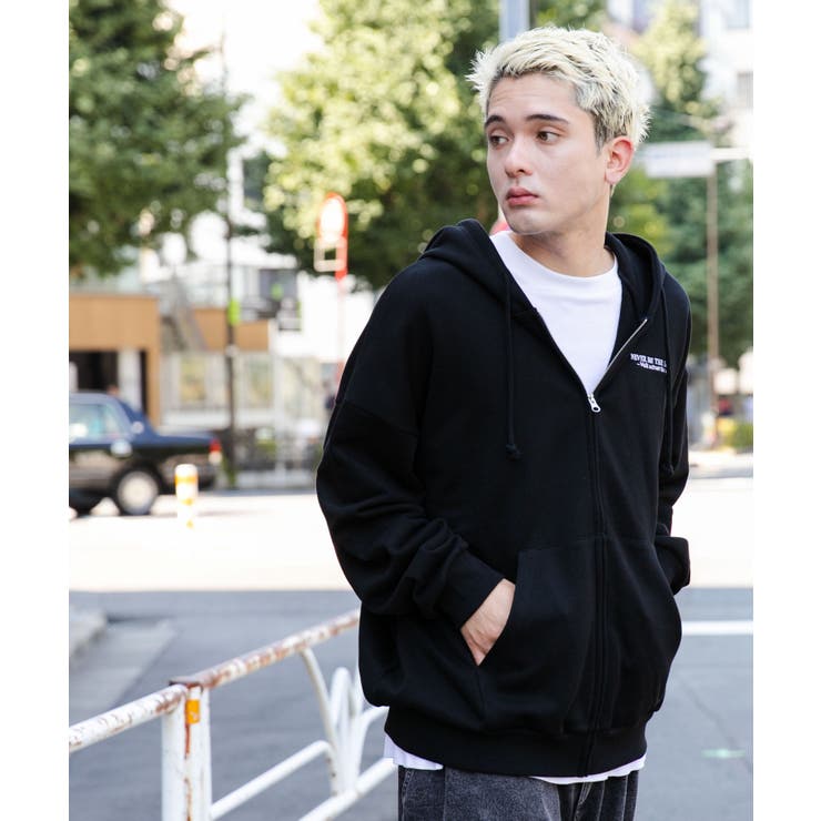 ヘビーウエイトワンポイントZIPパーカー レディース 秋 | WEGO【WOMEN】 | 詳細画像17 