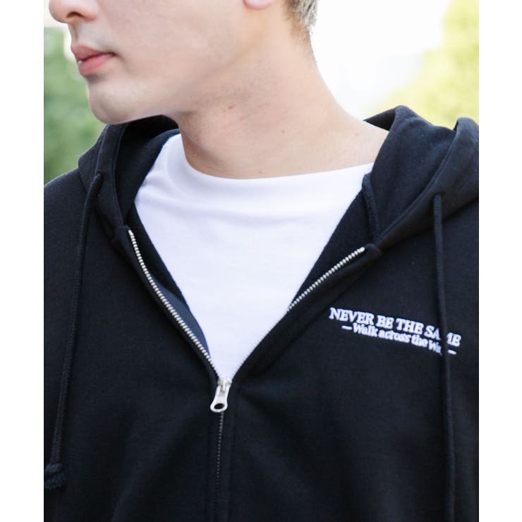 ヘビーウエイトワンポイントZIPパーカー レディース 秋 | WEGO【WOMEN】 | 詳細画像8 