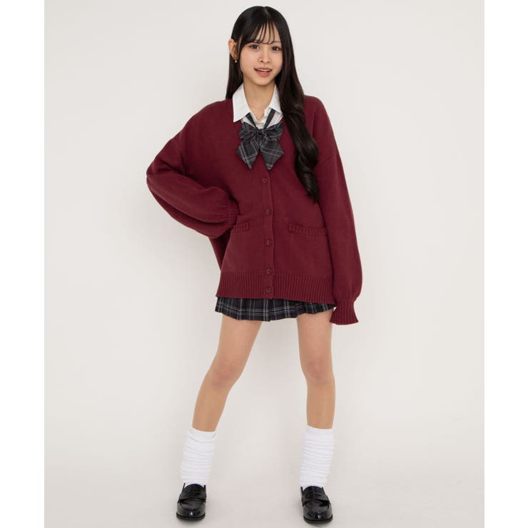 スクールニットカーディガン 制服カーディガン オーバーサイズ | WEGO【WOMEN】 | 詳細画像8 