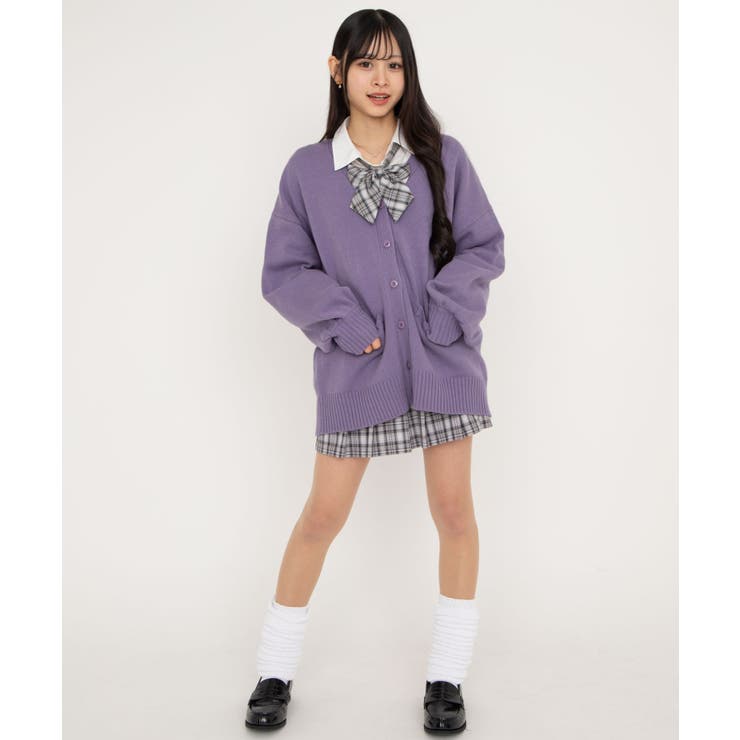 スクールニットカーディガン 制服カーディガン オーバーサイズ | WEGO【WOMEN】 | 詳細画像16 