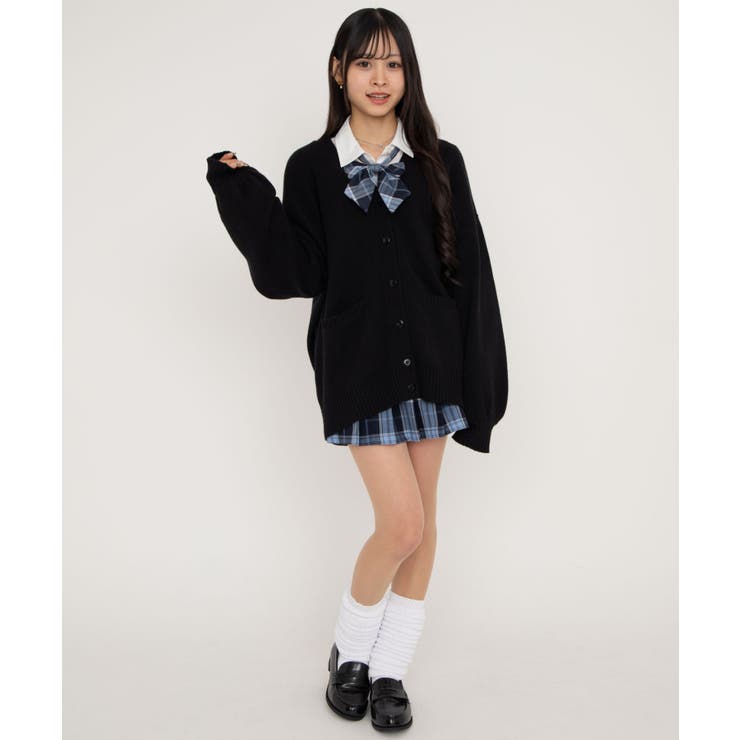 スクールニットカーディガン 制服カーディガン オーバーサイズ | WEGO【WOMEN】 | 詳細画像20 