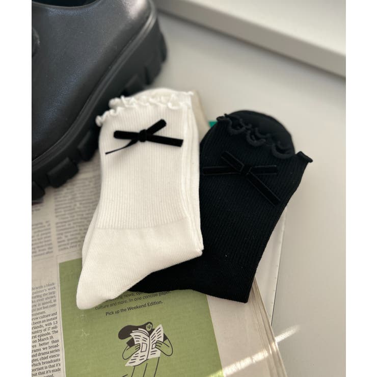 メローリボンクルーソックス | WEGO【WOMEN】 | 詳細画像1 