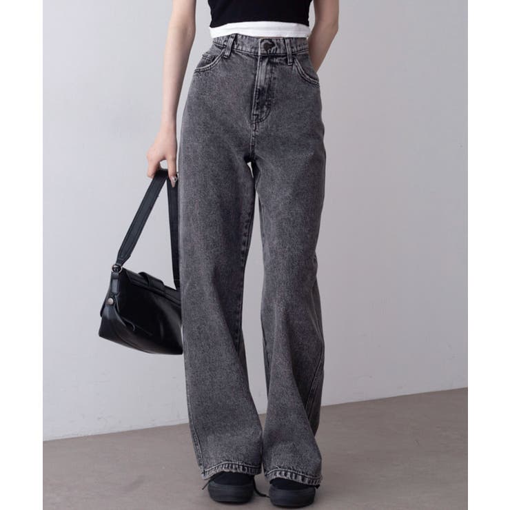 ブラックその他 | ストレートデニムパンツ | WEGO【WOMEN】