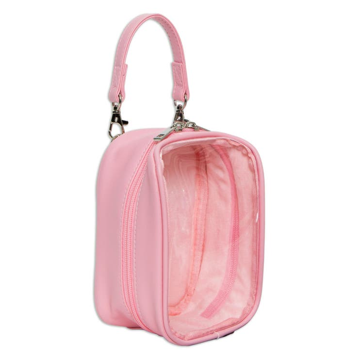 Ｌピンク | 2WAYワイドクリアウィンドウぬいポーチ | WEGO【WOMEN】