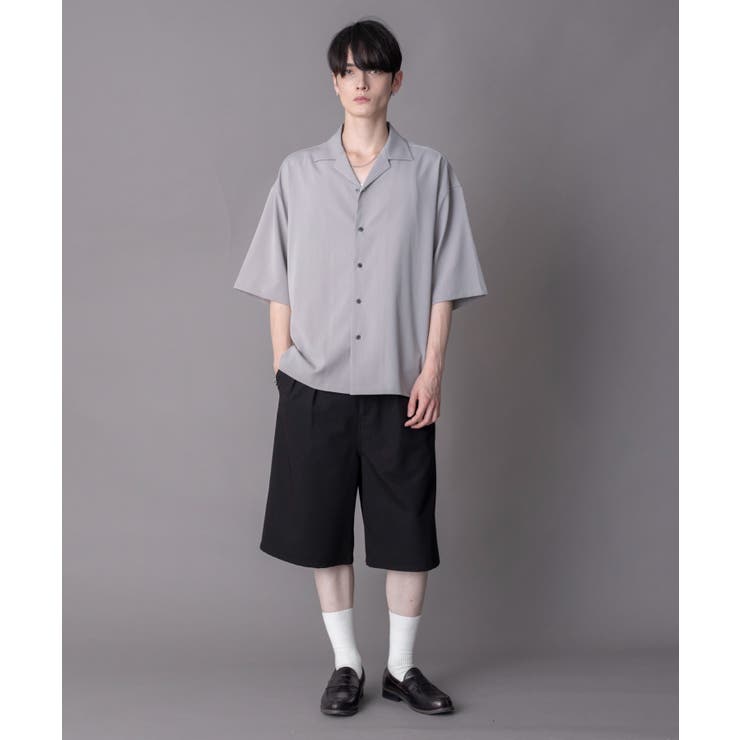 クレープオープンカラーシャツ（SS） | WEGO【MEN】 | 詳細画像2 
