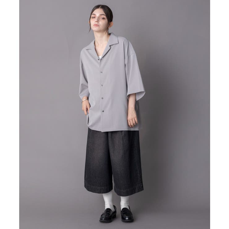 クレープオープンカラーシャツ（SS） | WEGO【MEN】 | 詳細画像3 