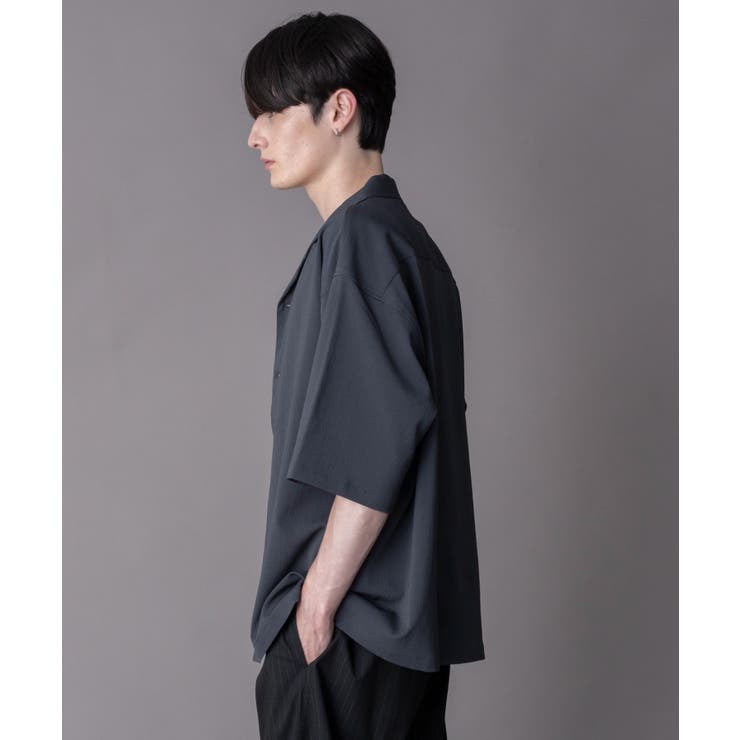 クレープオープンカラーシャツ（SS） | WEGO【MEN】 | 詳細画像8 