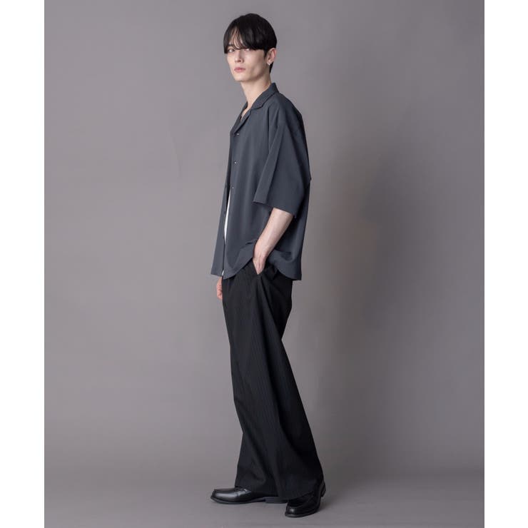 クレープオープンカラーシャツ（SS） | WEGO【MEN】 | 詳細画像12 